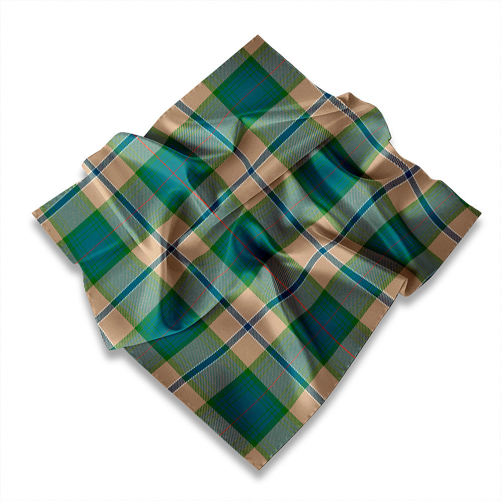 ScotsTee Shop Scottish Chisholm Artifact Weathered Tartan Pocket Square, Scarf, Handkerchief
