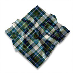 ScotsTee Shop Scottish Cockburn (Coburn) Modern Tartan Pocket Square, Scarf, Handkerchief