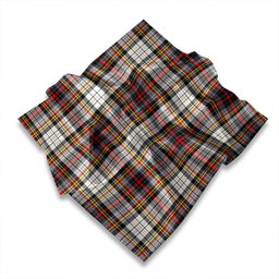 ScotsTee Shop Scottish Douglas Dress Ancient Tartan Pocket Square, Scarf, Handkerchief