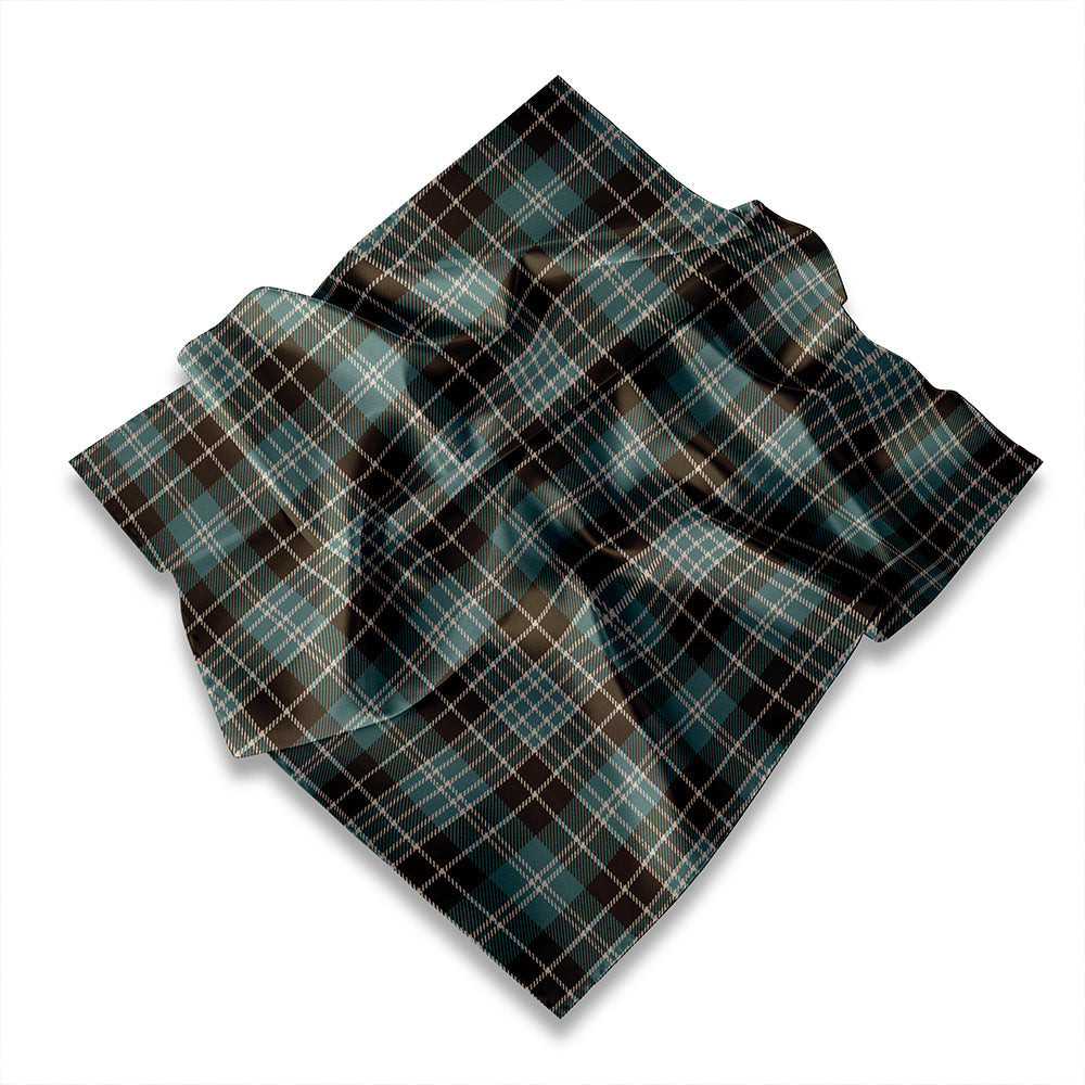 ScotsTee Shop Scottish Clergy (Grey) Modern Tartan Pocket Square, Scarf, Handkerchief