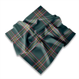 ScotsTee Shop Scottish Crichton (Creighton) Modern Tartan Pocket Square, Scarf, Handkerchief