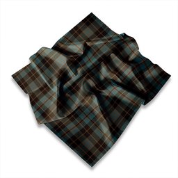 ScotsTee Shop Scottish Clergy (Clark) Modern Tartan Pocket Square, Scarf, Handkerchief