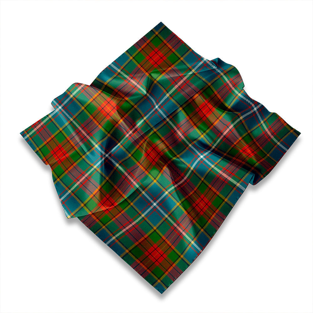 ScotsTee Shop Scottish Crihfield Weathered Tartan Pocket Square, Scarf, Handkerchief