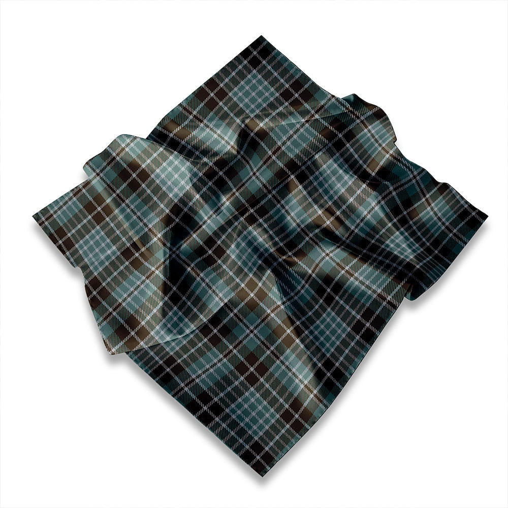 ScotsTee Shop Scottish Clark (Clergy) Modern Tartan Pocket Square, Scarf, Handkerchief