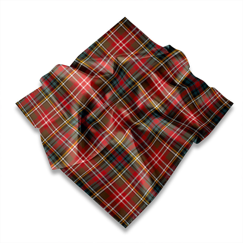 ScotsTee Shop Scottish Christie Modern Tartan Pocket Square, Scarf, Handkerchief