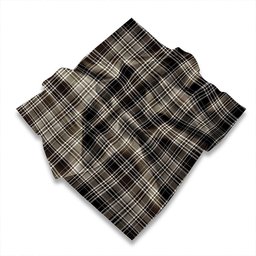 ScotsTee Shop Scottish Drummond (Clans Originaux) Grey Modern Tartan Pocket Square, Scarf, Handkerchief