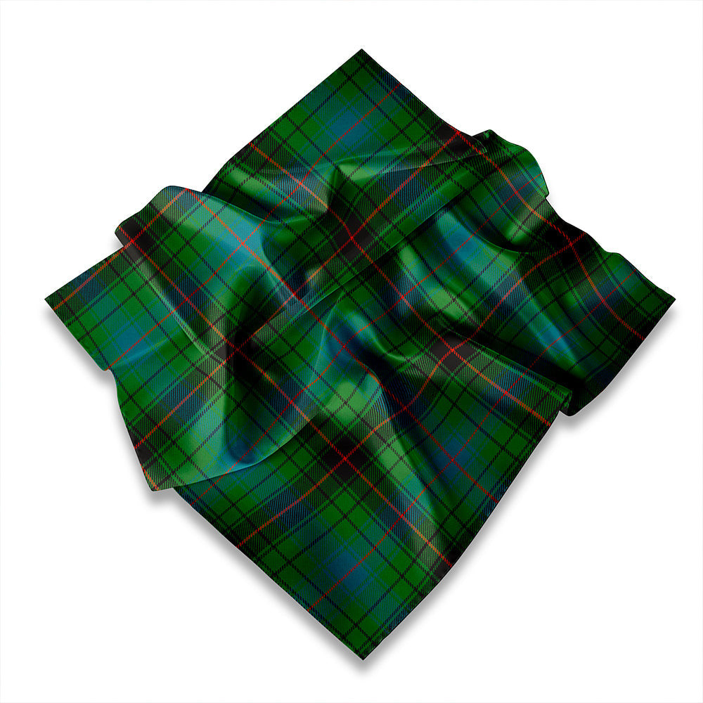 ScotsTee Shop Scottish Dalziel Weathered Tartan Pocket Square, Scarf, Handkerchief