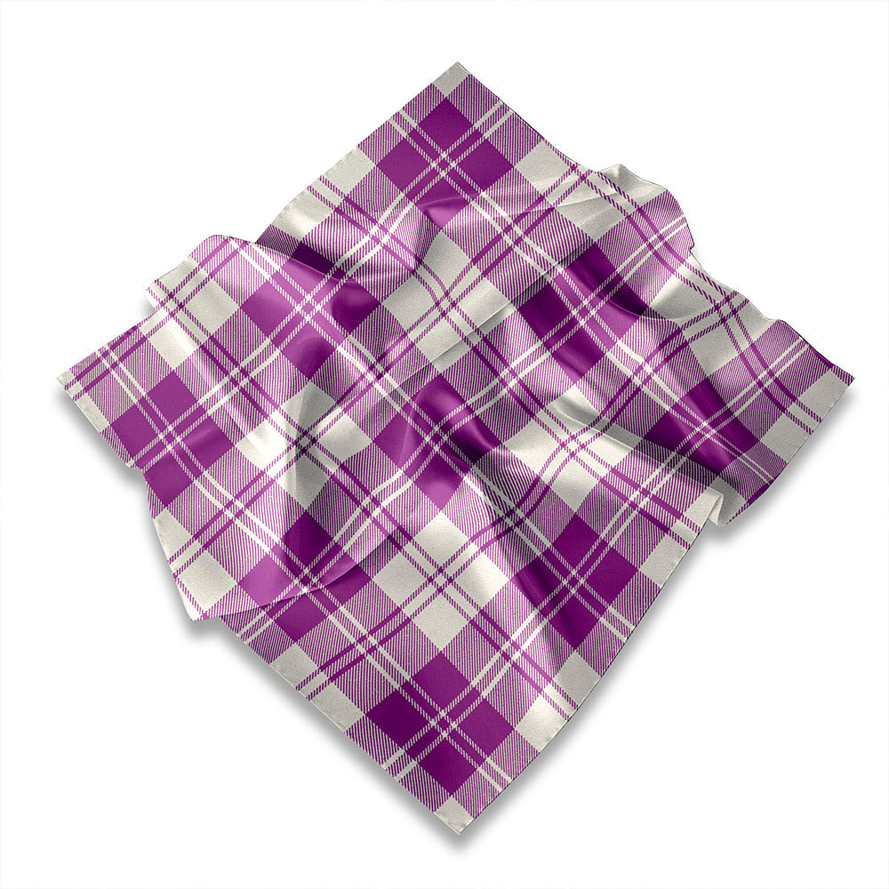 ScotsTee Shop Scottish Erskine Dress Dance Black Tartan Pocket Square, Scarf, Handkerchief