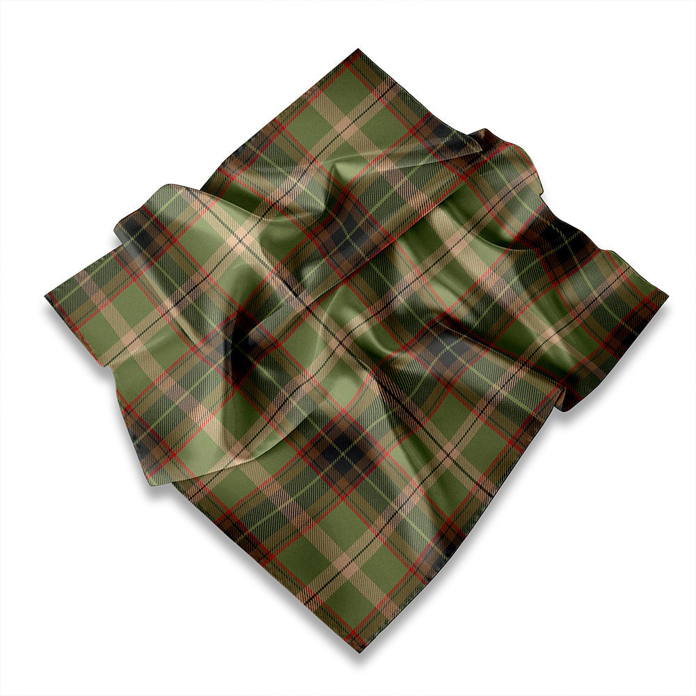 ScotsTee Shop Scottish Fitzgerald Red Modern Tartan Pocket Square, Scarf, Handkerchief