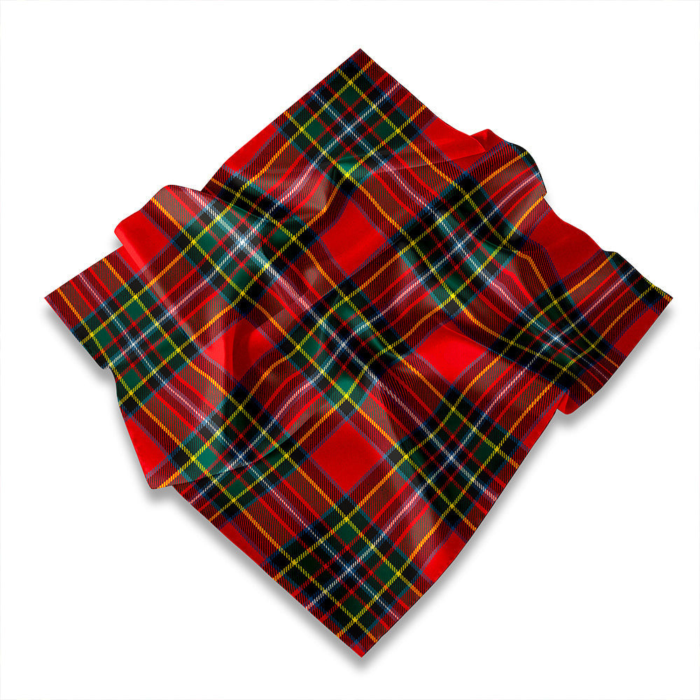ScotsTee Shop Scottish Gibson (Gibbs) Ancient Tartan Pocket Square, Scarf, Handkerchief