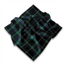 ScotsTee Shop Scottish Forbes Brown Weathered Tartan Pocket Square, Scarf, Handkerchief