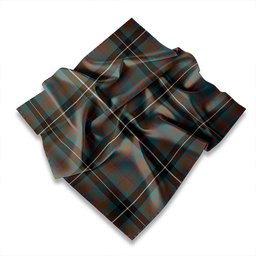 ScotsTee Shop Scottish Graham Red Modern Tartan Pocket Square, Scarf, Handkerchief