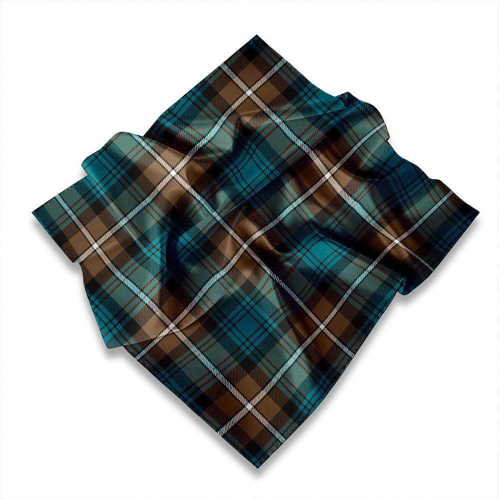 ScotsTee Shop Scottish Forbes 1842 Ancient Tartan Pocket Square, Scarf, Handkerchief