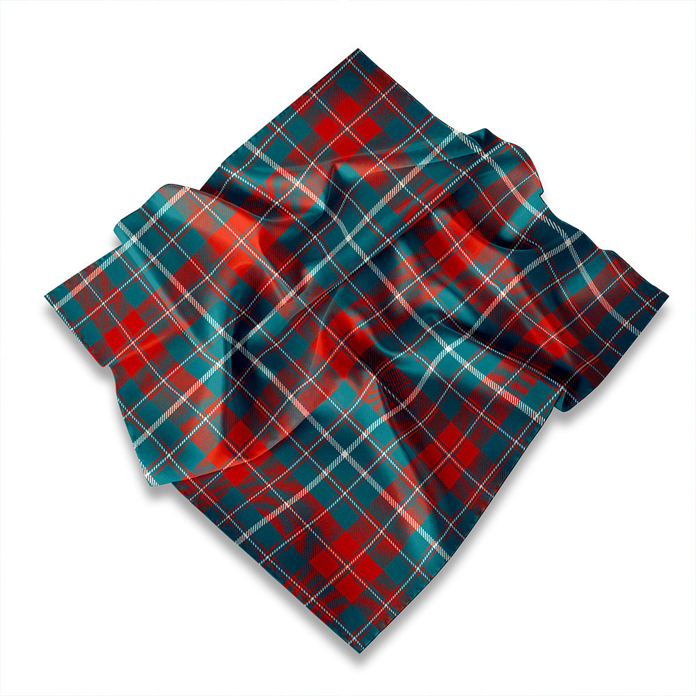 ScotsTee Shop Scottish Fox Hunting Weathered Tartan Pocket Square, Scarf, Handkerchief