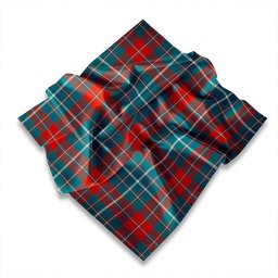 ScotsTee Shop Scottish Fox Hunting Weathered Tartan Pocket Square, Scarf, Handkerchief