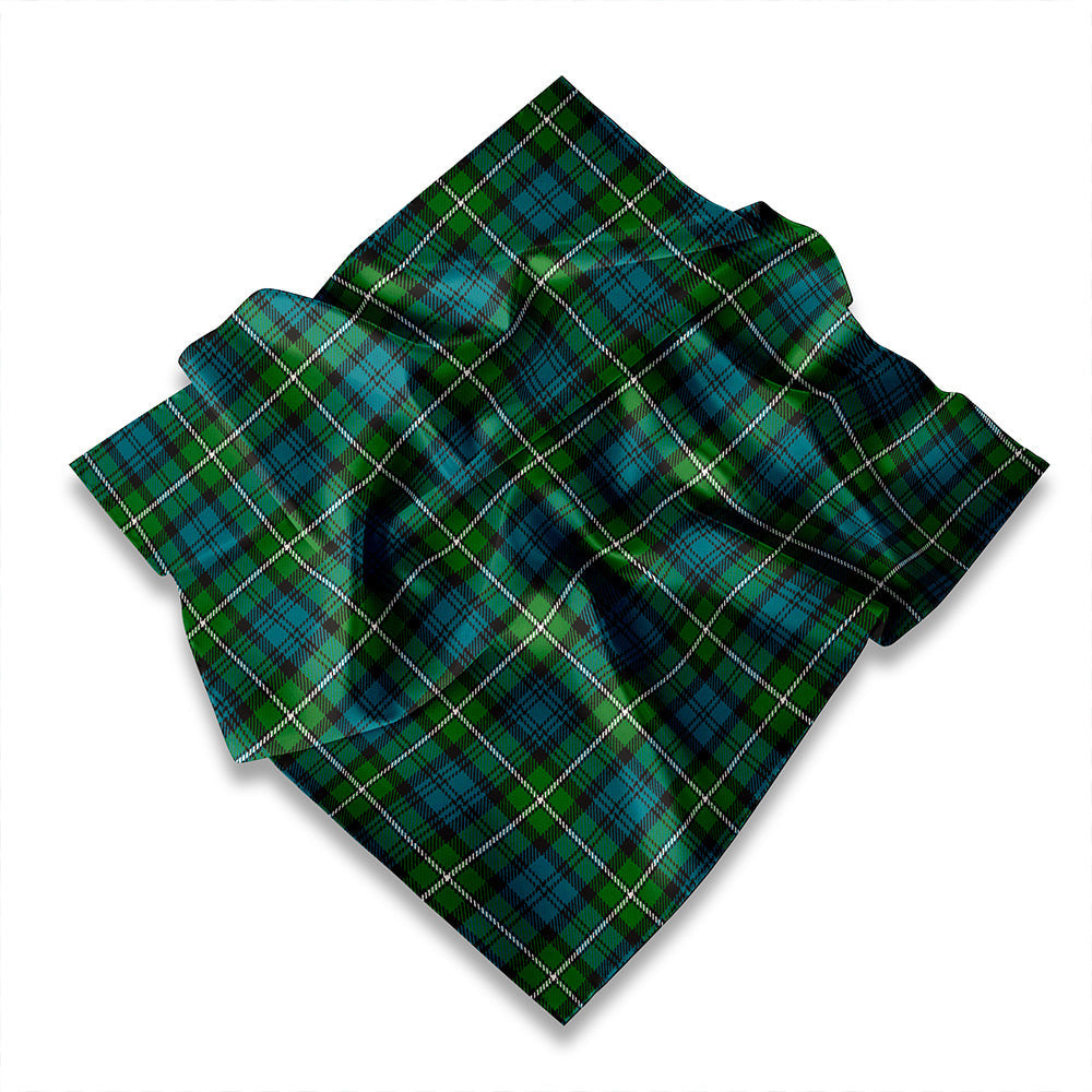 ScotsTee Shop Scottish Fletcher of Dunans Weathered Tartan Pocket Square, Scarf, Handkerchief