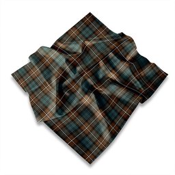 ScotsTee Shop Scottish Forbes of Druinnor Weathered Tartan Pocket Square, Scarf, Handkerchief