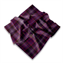 ScotsTee Shop Scottish Firth of Tay (Gillies Dress) Modern Tartan Pocket Square, Scarf, Handkerchief