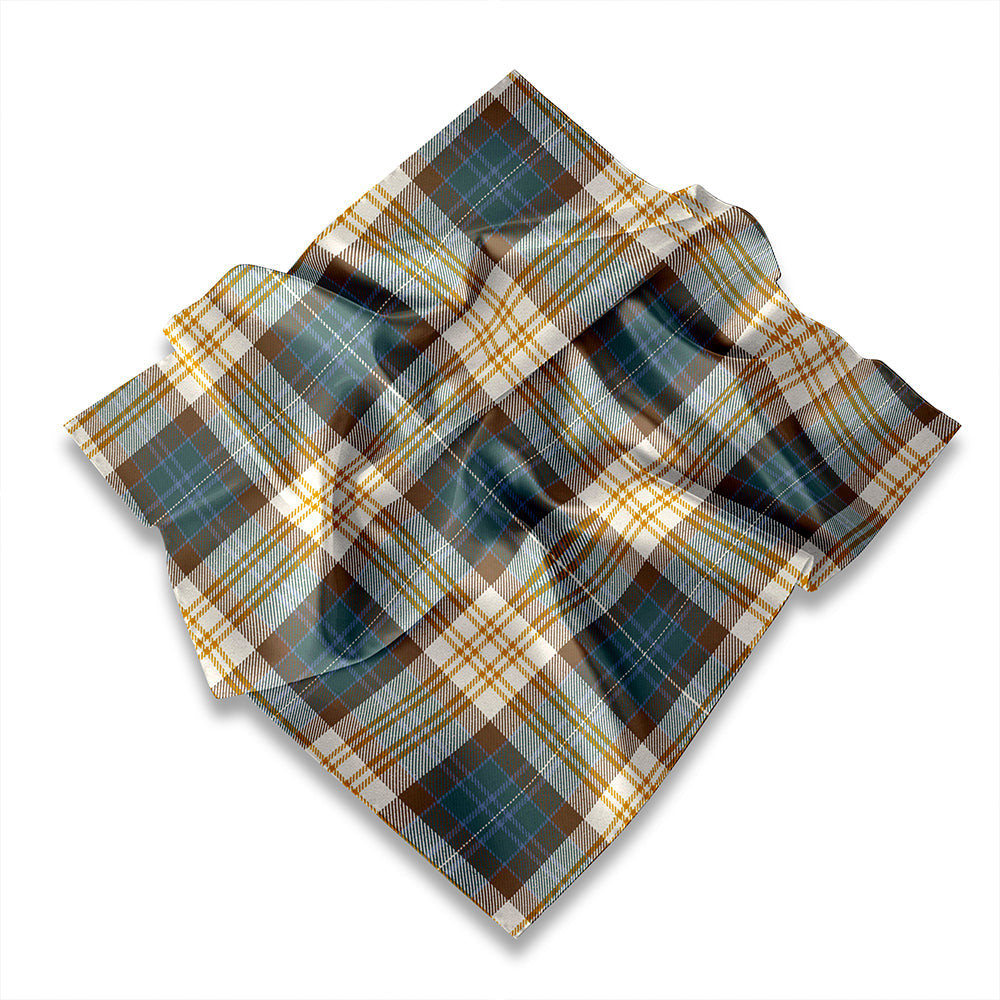 ScotsTee Shop Scottish Fitzgibbon Weathered Tartan Pocket Square, Scarf, Handkerchief