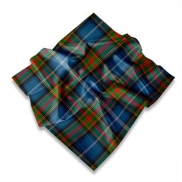 ScotsTee Shop Scottish Erskine Hunting Weathered Tartan Pocket Square, Scarf, Handkerchief