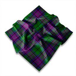 ScotsTee Shop Scottish Gammell Dress Weathered Tartan Pocket Square, Scarf, Handkerchief