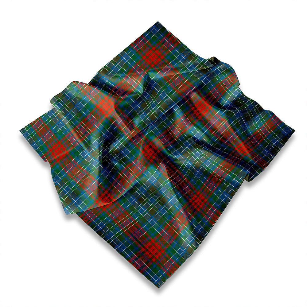ScotsTee Shop Scottish Glennie Weathered Tartan Pocket Square, Scarf, Handkerchief