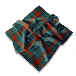 ScotsTee Shop Scottish Glennie Weathered Tartan Pocket Square, Scarf, Handkerchief