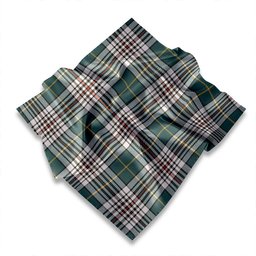 ScotsTee Shop Scottish Hanna of Leith Modern Tartan Pocket Square, Scarf, Handkerchief
