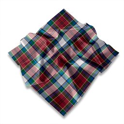 ScotsTee Shop Scottish Hebridean Cairn Weathered Tartan Pocket Square, Scarf, Handkerchief