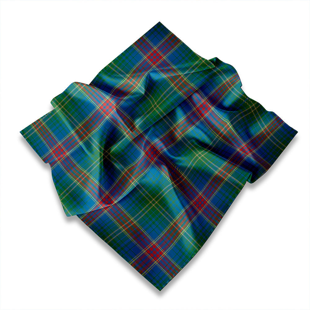ScotsTee Shop Scottish Harkness Hunting Modern Tartan Pocket Square, Scarf, Handkerchief