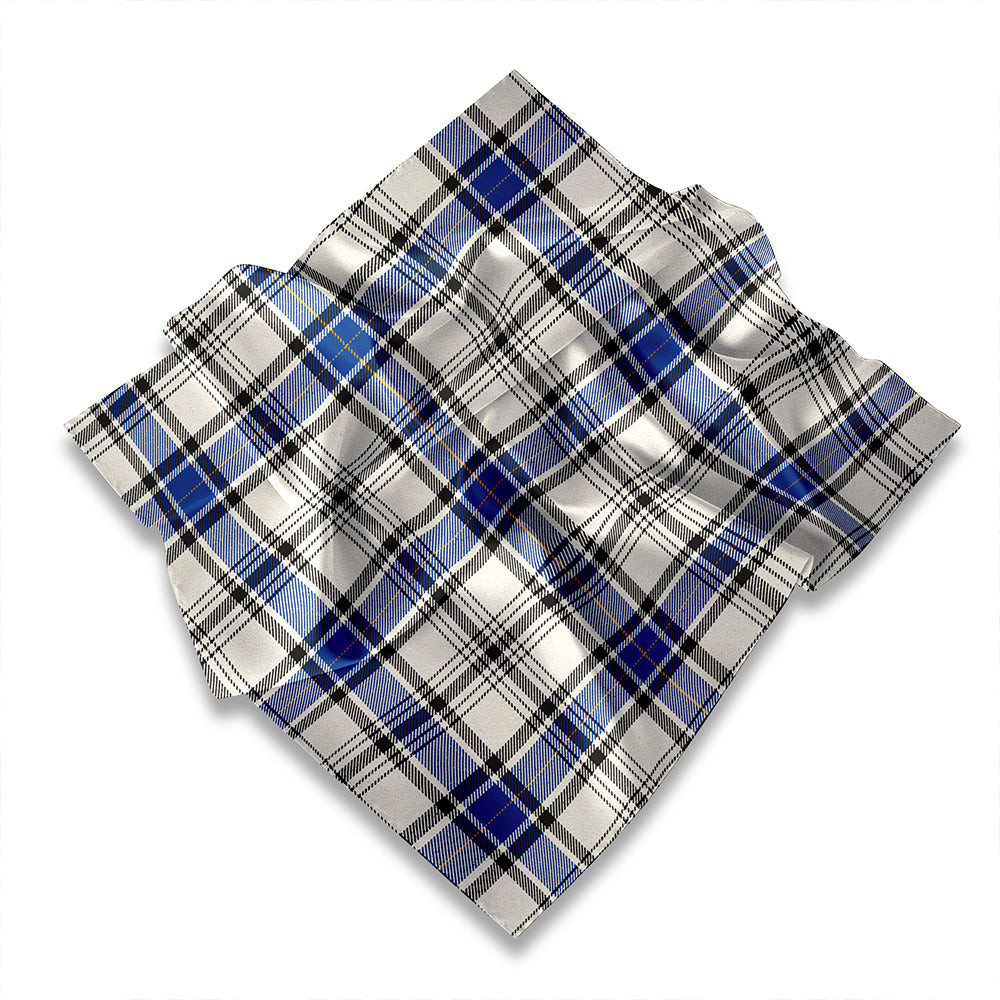 ScotsTee Shop Scottish Hanna of Stirlingshire Weathered Tartan Pocket Square, Scarf, Handkerchief