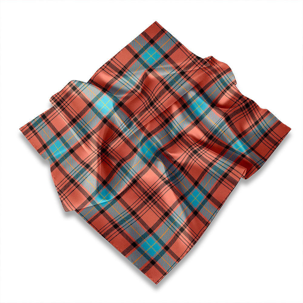 ScotsTee Shop Scottish Hannay (Haney) (Hanna of Sorbie) Weathered Tartan Pocket Square, Scarf, Handkerchief