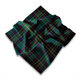 ScotsTee Shop Scottish Hunter of Bute (Hunter Maroon) Ancient Tartan Pocket Square, Scarf, Handkerchief