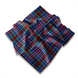 ScotsTee Shop Scottish Huntly District #2 Weathered Tartan Pocket Square, Scarf, Handkerchief