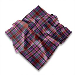 ScotsTee Shop Scottish Huntly Gordon Gathering 2000 Weathered Tartan Pocket Square, Scarf, Handkerchief