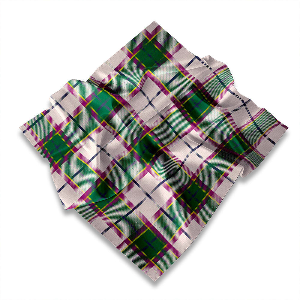 ScotsTee Shop Scottish Isle of Man Manx Laxey Blue Ancient Tartan Pocket Square, Scarf, Handkerchief
