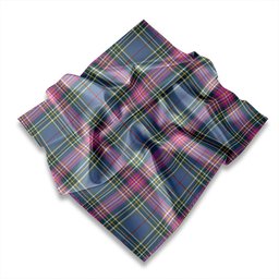 ScotsTee Shop Scottish Irvine of Glentulchan Weathered Tartan Pocket Square, Scarf, Handkerchief