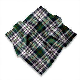 ScotsTee Shop Scottish Kennedy Dress Modern Tartan Pocket Square, Scarf, Handkerchief