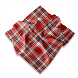 ScotsTee Shop Scottish Isle of Man Manx Laxey Dress Green Modern Tartan Pocket Square, Scarf, Handkerchief