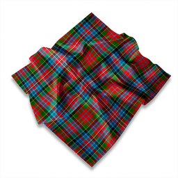ScotsTee Shop Scottish Kidd Rock and Wheel Modern Tartan Pocket Square, Scarf, Handkerchief