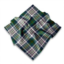 ScotsTee Shop Scottish Kennedy Dress Ancient Tartan Pocket Square, Scarf, Handkerchief