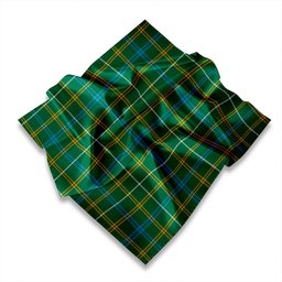 ScotsTee Shop Scottish Kennedy Irish Modern Tartan Pocket Square, Scarf, Handkerchief