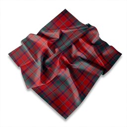 ScotsTee Shop Scottish Kilbarchan Weathered Tartan Pocket Square, Scarf, Handkerchief