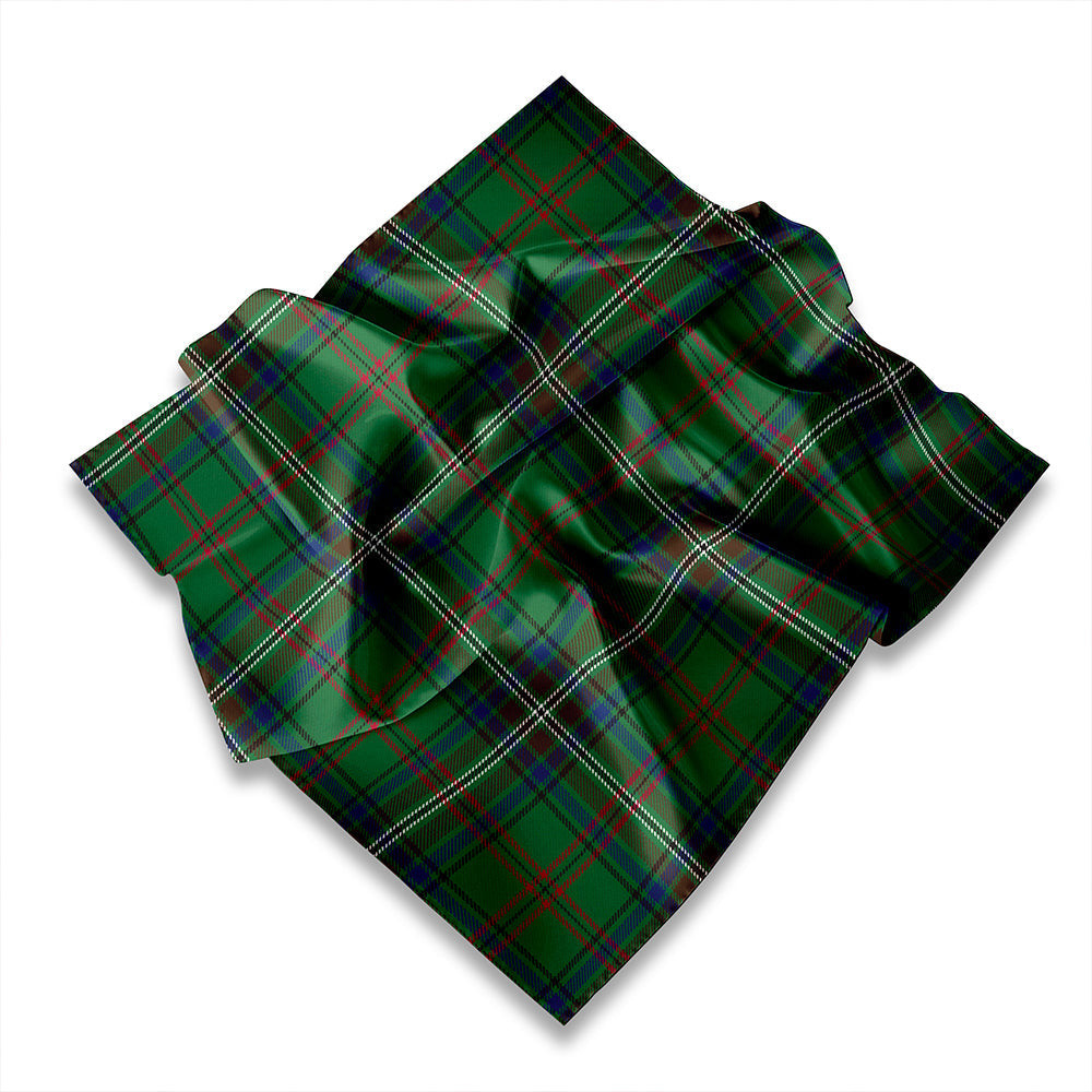 ScotsTee Shop Scottish MacClure Hunting (MacClure Green) Modern Tartan Pocket Square, Scarf, Handkerchief