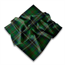 ScotsTee Shop Scottish MacClure Hunting (MacClure Green) Modern Tartan Pocket Square, Scarf, Handkerchief