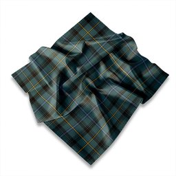 ScotsTee Shop Scottish MacCandlish Green Hunting Weathered Tartan Pocket Square, Scarf, Handkerchief