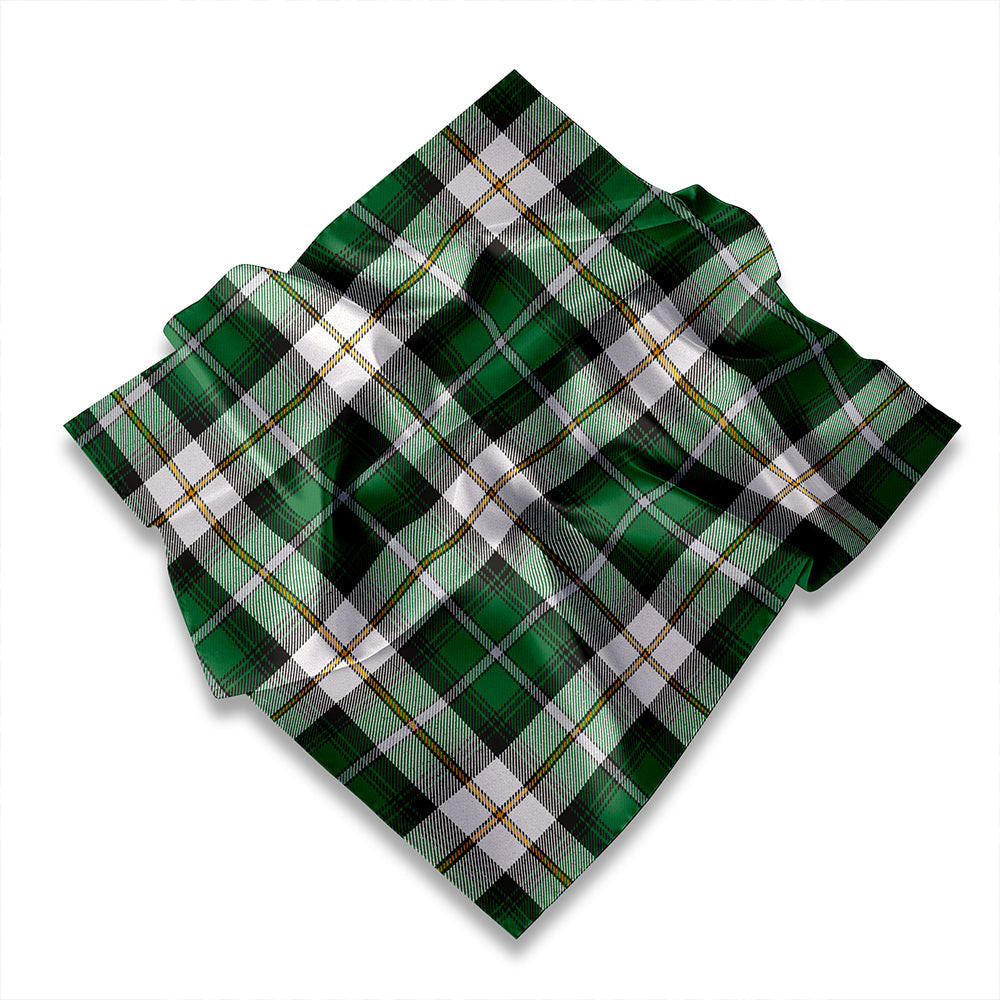 ScotsTee Shop Scottish MacCandlish Green Arisaid Modern Tartan Pocket Square, Scarf, Handkerchief