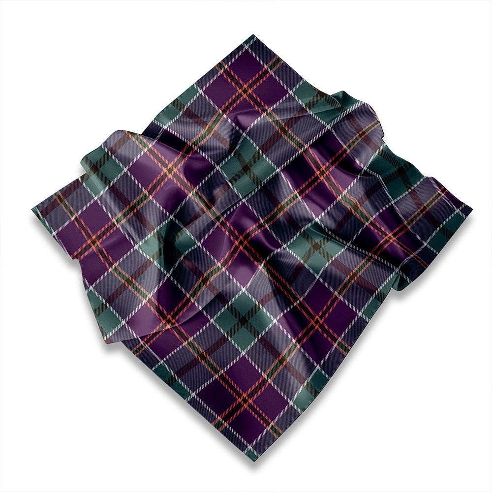 ScotsTee Shop Scottish Leslie of the Hebrides Weathered Tartan Pocket Square, Scarf, Handkerchief