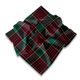 ScotsTee Shop Scottish Logan (Clans Originaux) Modern Tartan Pocket Square, Scarf, Handkerchief