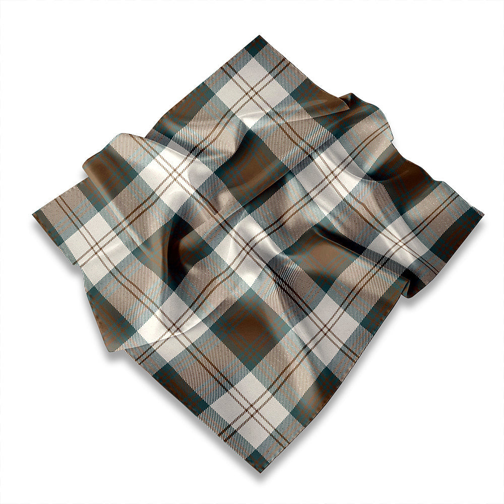 ScotsTee Shop Scottish Lindsay Dress Dance Green Weathered Tartan Pocket Square, Scarf, Handkerchief